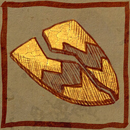 The Knyazmaker achievement icon showing a golden crown split down the middle